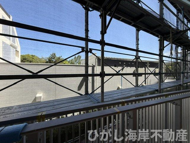リストレジデンス茅ヶ崎海岸の展望|大規模修繕工事中　バルコニーからの眺望