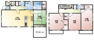 【間取り】 | 伊奈町貸戸建
