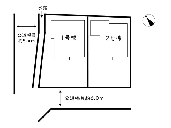 【区画図】 | 姫路市玉手2丁目／全2棟