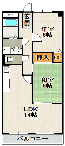 ファミール安倉の間取り