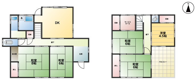 【間取り】 | 行田市持田4丁目　中古戸建
