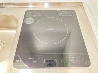 【キッチン】 | 芝ダイヤハイツ | 1口IHコンロ