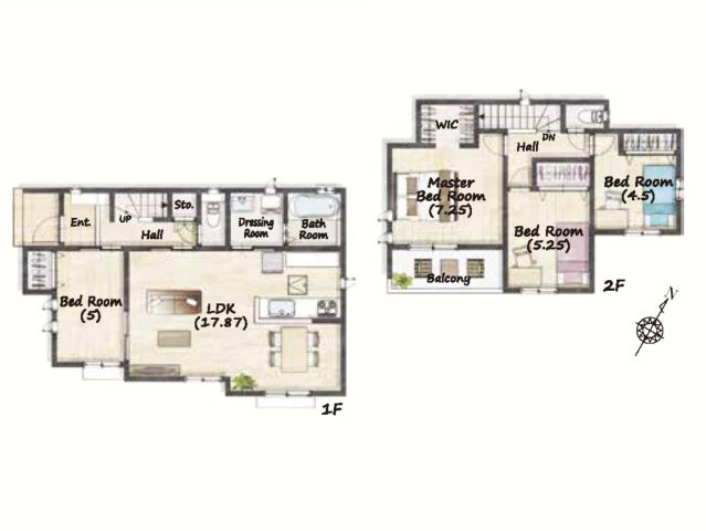うるま市字川田の新築一戸建の間取り|間取り