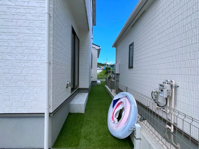 うるま市字川田の新築一戸建の庭