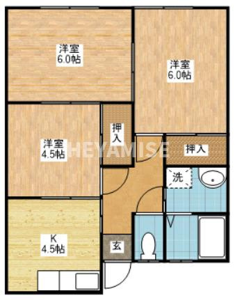 吉田アパートの間取り|※リフォーム予定の間取り