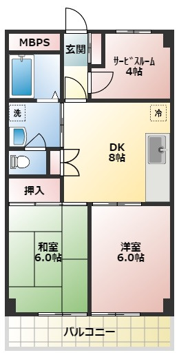 第二梅田コーポの間取り