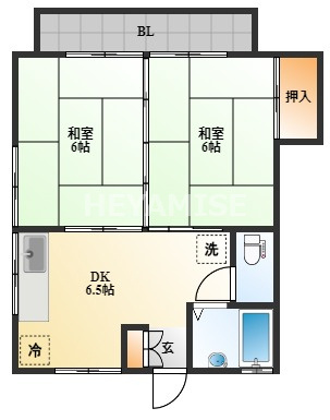 ビスカバレンシア愛宕の間取り