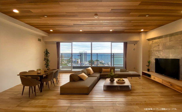 【居間・リビング】 | コスモ熱海林ヶ丘　最上階