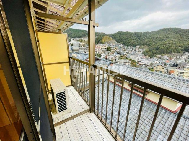 ショコラ城山台のバルコニー