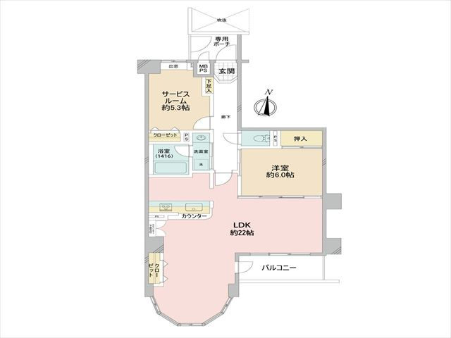 【間取り】 | ライオンズガーデンシティふじみ野 | 1SLDK