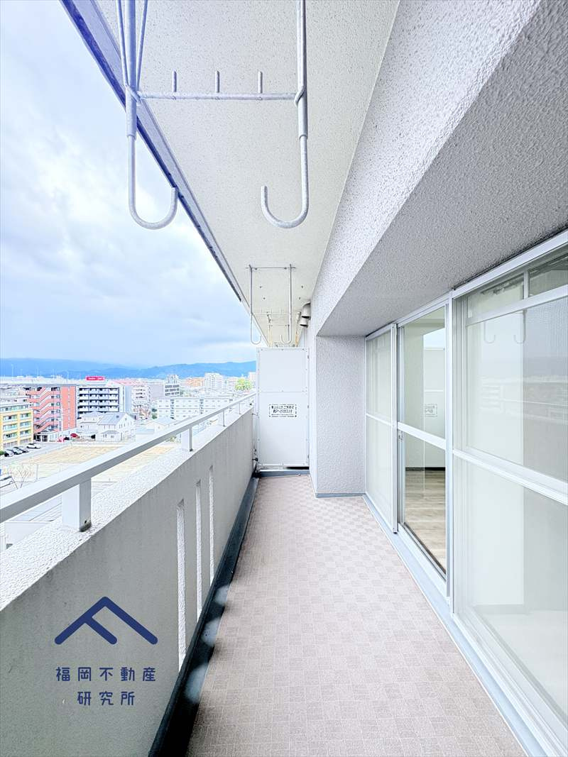 アーベインルネス諸岡壱号棟のバルコニー