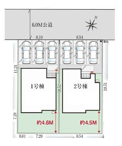 【区画図】 | 狭山市広瀬台10期　全2棟　2号棟 | 2号棟