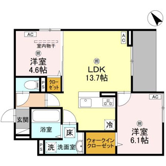 【間取り】 | ＡＬＴＡＭＡＩＳＯＮ東雲