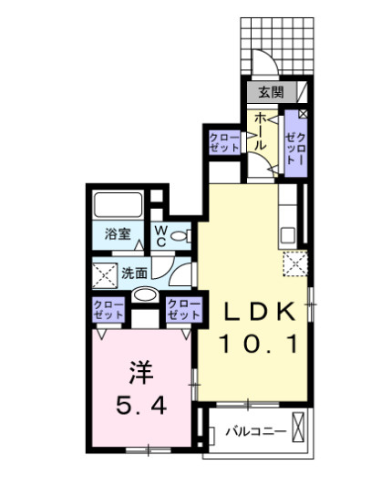 ベル・ソレイユKの間取り