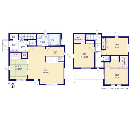 【間取り】 | 稲城市東長沼７期11号棟 |  