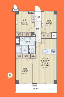 【間取り】 | ネオコーポ芦花公園C棟