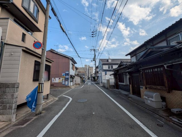 西九条大国町の前面道路含む現地写真