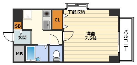 北梅田サニーアパートメントの間取り