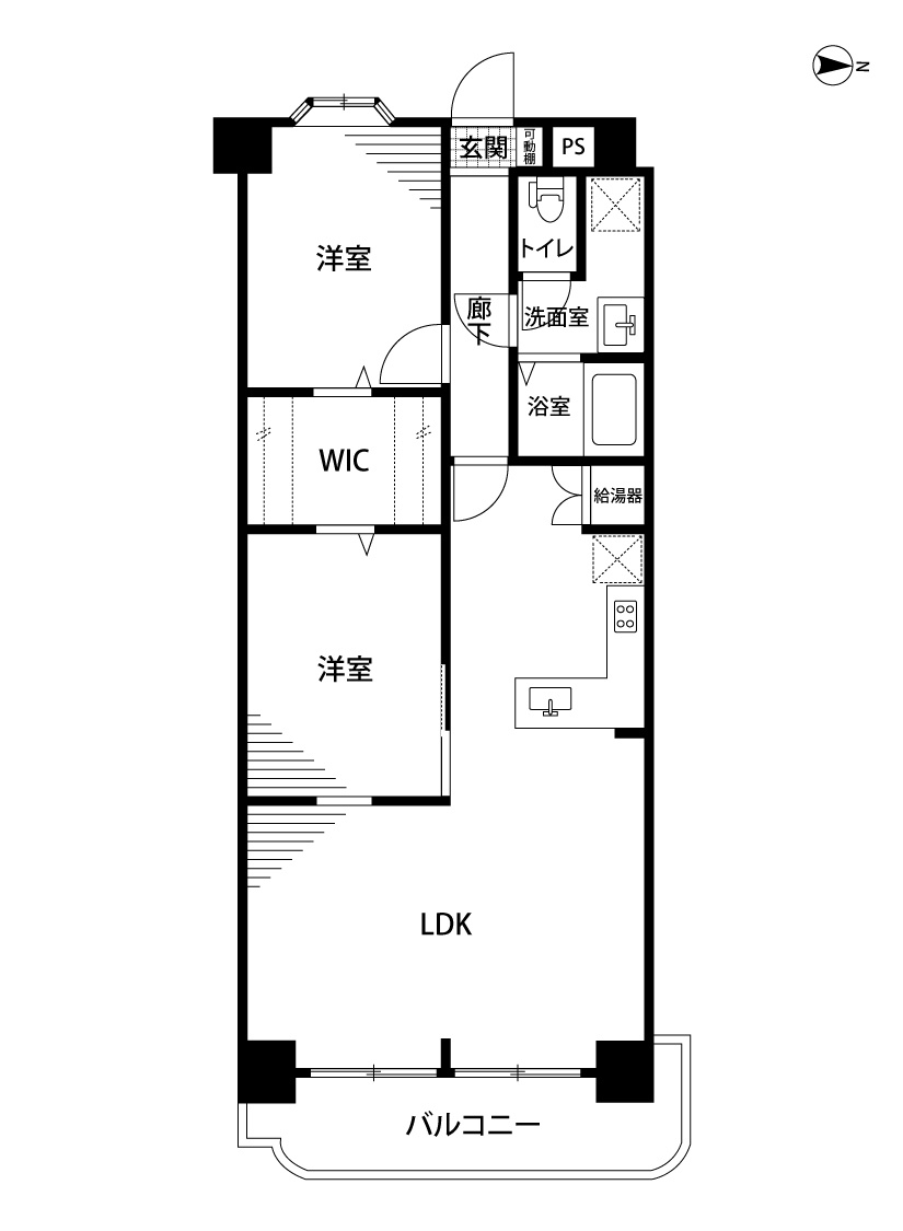 メロディハイム東船場の間取り