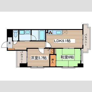エルグランデ栄の間取り