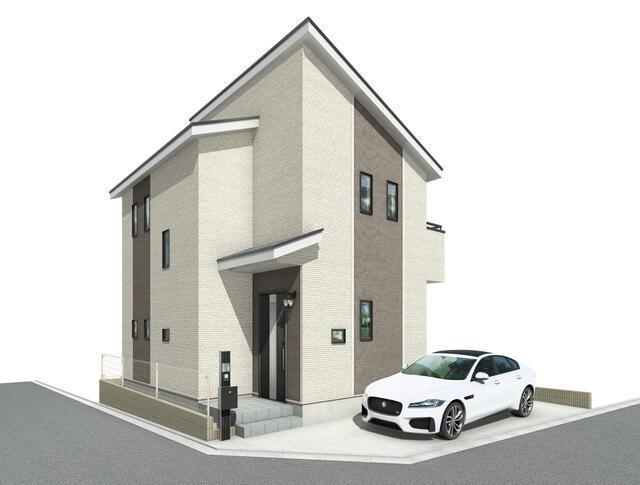 【外観パース】 | 中和泉３丁目2階建て |  