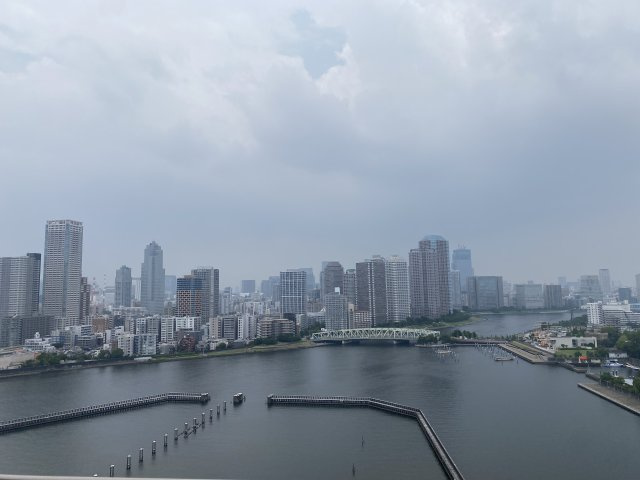 キャナルワーフタワーズWESTの展望|バルコニーからの眺望です♪
前面に建物がないため、眺望も◎