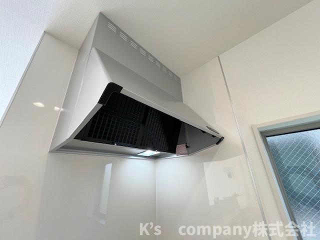 茅ヶ崎市萩園　新築戸建　3号棟のキッチン|レンジフード☆
