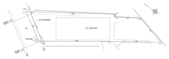【区画図】 | 豊島区池袋本町４丁目　売地 | 土地面積157.30ｍ2のゆとりある敷地登場！