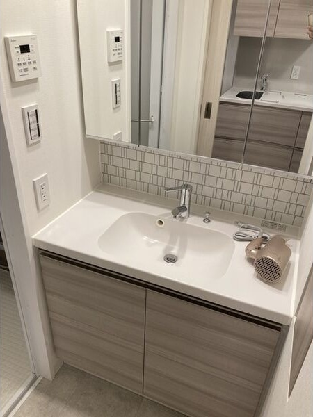 ザ・パークハビオ江坂公園の洗面所