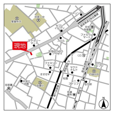 【地図】 | ブラウ戸越銀座スカイ