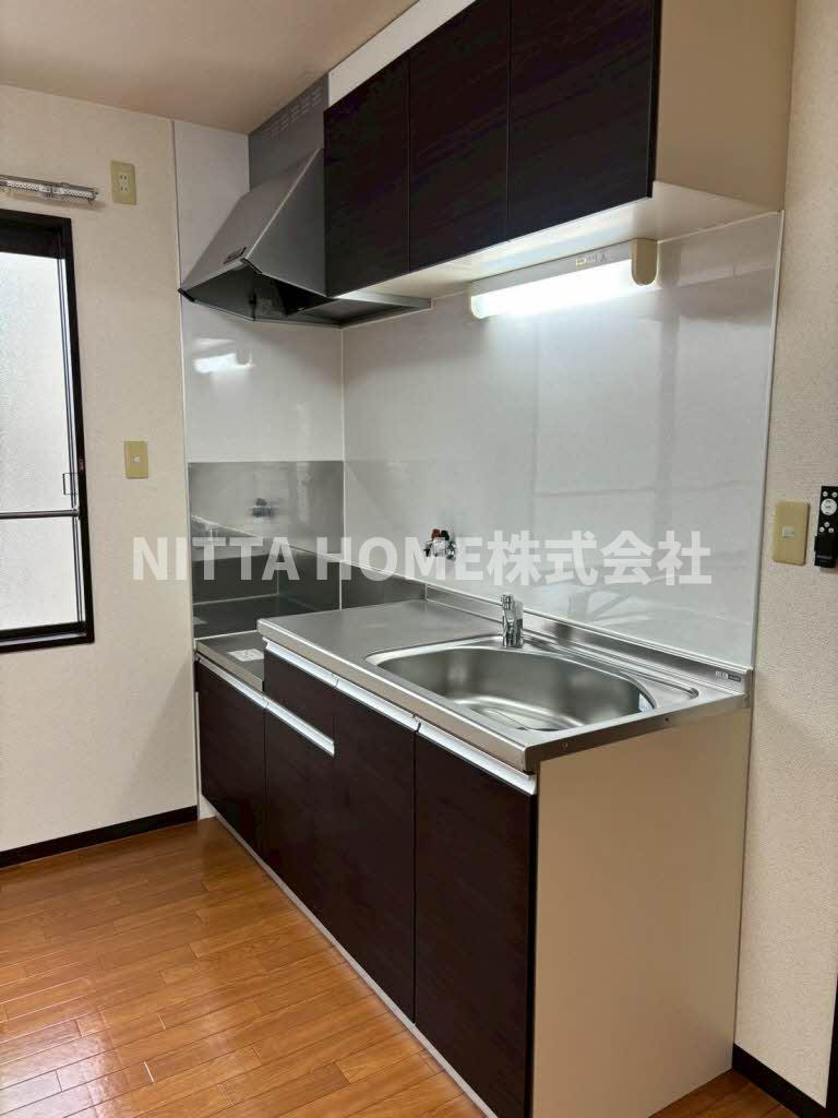 セントラルヴィラⅠ，Ⅱのキッチン|ガスコンロ設置可能です★