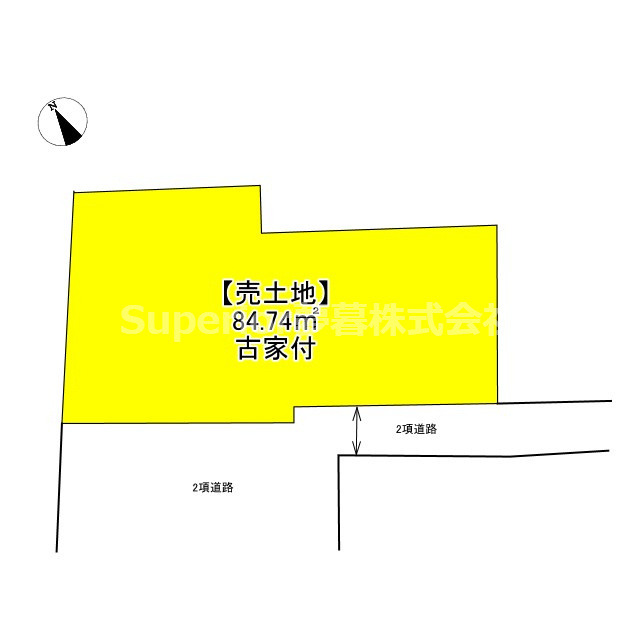 【売土地】大津市逢坂2丁目の土地図
