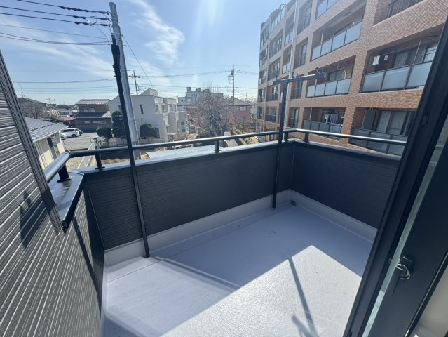 【バルコニー】 | リーブルガーデン．S　熊谷万平町第３　 | １号棟現地バルコニー（2026年02月28日）撮影