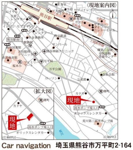 【地図】 | リーブルガーデン．S　熊谷万平町第３　 | 現地案内図