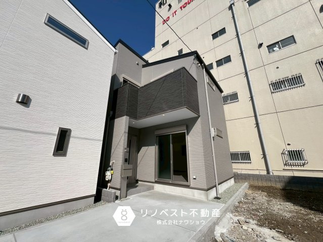 東大阪市南上小阪B号地の外観|2025年10月新築。駐車スペース２台分付の４LDKです♪