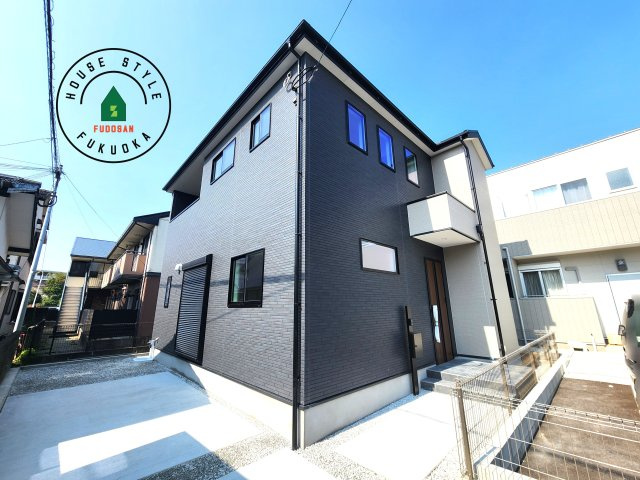 大野城市山田2丁目第1-2棟（1号棟）の外観|デザイン性のある外観です。