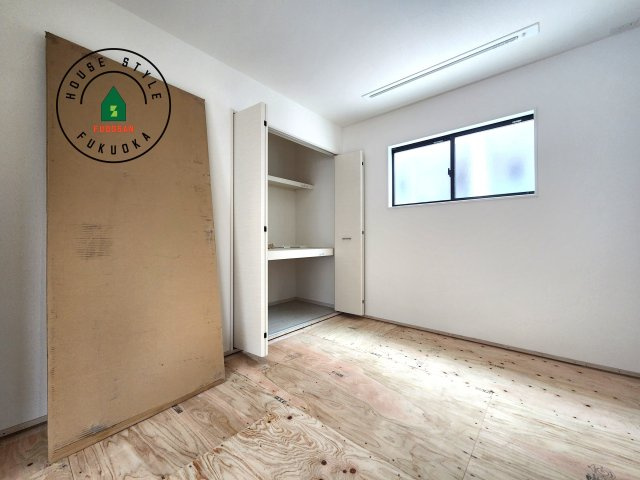 大野城市山田2丁目第1-2棟（1号棟）の和室|将来的に、琉球畳を引きまして和室風にすることも可能です。