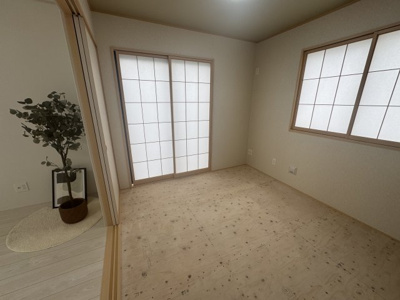 【和室】 | 与那原町与那原（全9棟）F号棟 | F号棟　和室4.5帖＋収納付き♪