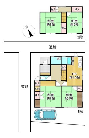 -三丁目不動産-　深谷市岡　昭和60年築の間取り