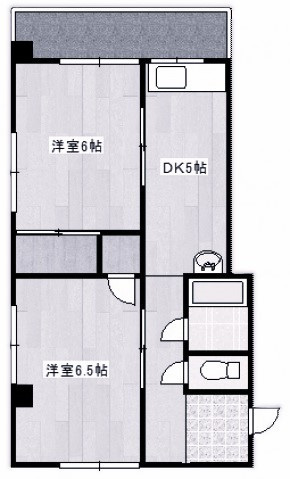 長谷コーポの間取り