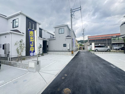 【前面道路含む現地写真】 | 与那原町与那原（全9棟）G号棟 | ※北東側私道3.5m～4m♪