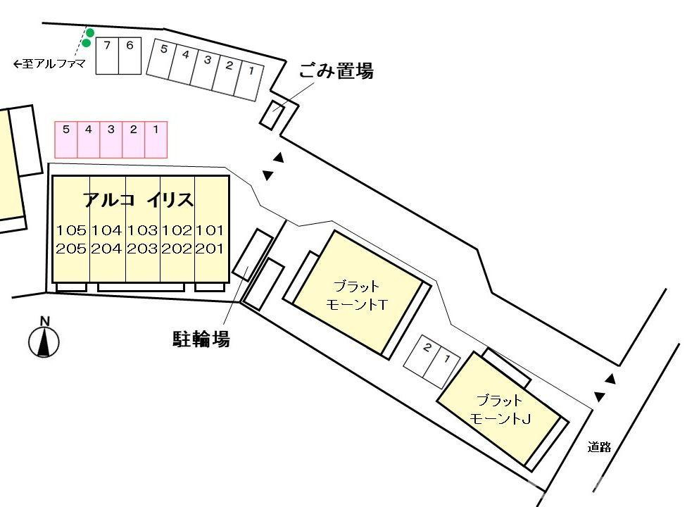 アルコ　イリスの区画図