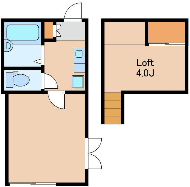 杉並区高円寺南２丁目のアパートの間取り