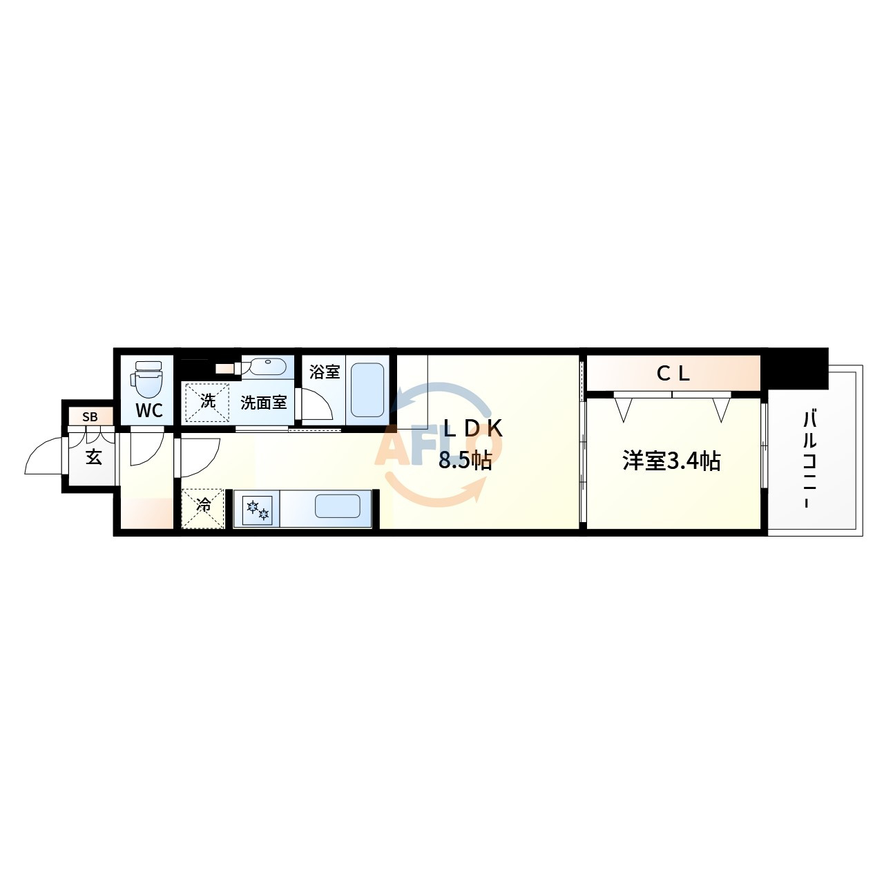 アーバネックス本町Ⅱ(明治小学校区)の間取り|アーバネックス本町II　間取り