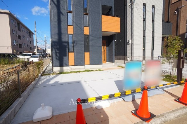 【駐車場】 | 八尾市福万寺町南4丁目　【1号地/全3区画】 | 間口広々整形地☆駐車2台OKです！