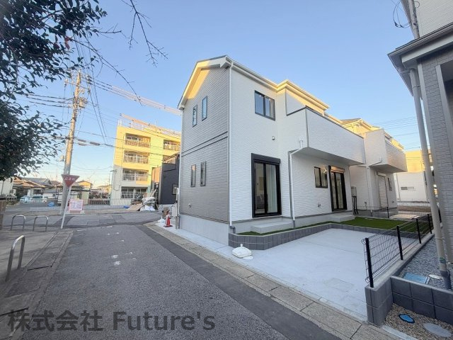 三郷市上彦名　新築戸建　全2棟　A号棟の前面道路含む現地写真|前面道路含む現地写真です。