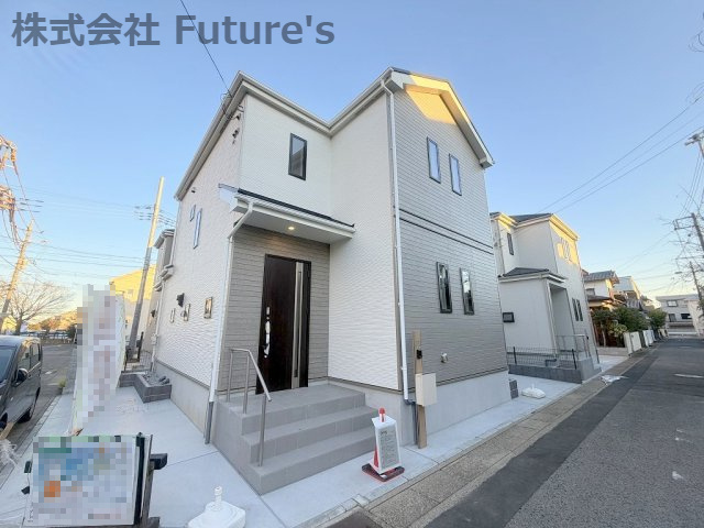 三郷市上彦名　新築戸建　全2棟　A号棟の外観|■「新三郷」駅バス5分『彦郷小学校前』停歩9分！
