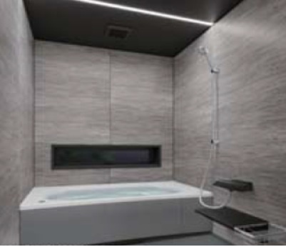 目黒区中町　新築戸建の内観：施工例|同仕様　浴室のイメージCG画像です