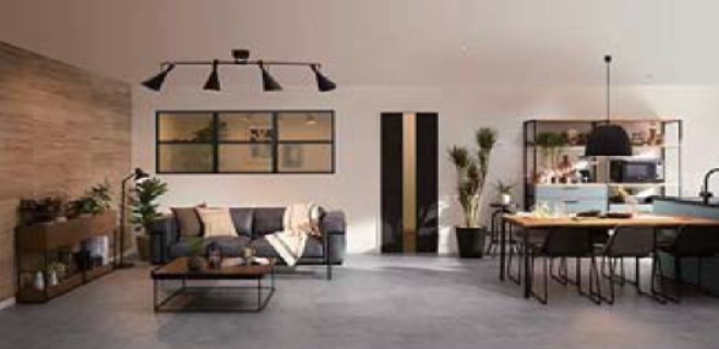 目黒区中町　新築戸建の内観：施工例|同仕様　LDKのイメージCG画像です