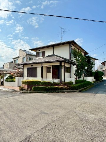 草津市桜ケ丘4丁目　建築条件無し売土地の外観|角地につき陽当たり、通風良好。